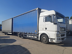 MAN TGX 26.400 6X2 LL+ Krone tandem pótkocsi 120 m3