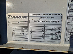 Krone SD alu oldalfal több darab