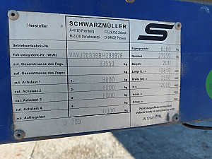 Schwarzmüller S1J Standard Raklaptartó