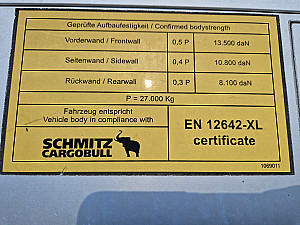 Schmitz S01 XL code Raklaptartó