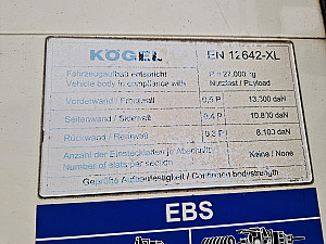 Kögel SN24 Standard bogi