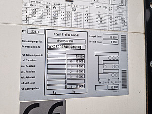 Kögel SN24 Standard bogi