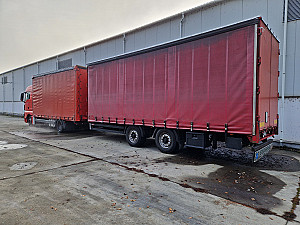 MAN TGX 18.400 EU5 EEV + Krebs Tandem pótkocsi