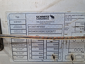 Schmitz Varios XL code bogi