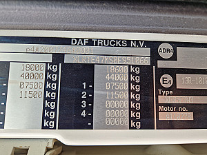 DAF XF 460 EU5 EEV Standard