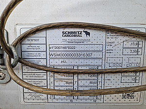 Schmitz S01 XL code Raklaptartó ÚJ ponyva !