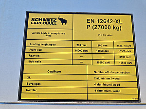 Schmitz SCB LowDeck XL code bogi