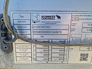 Schmitz SCB LowDeck XL code bogi