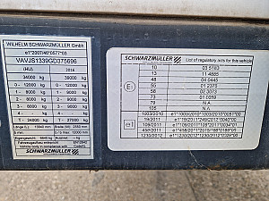 Schwarzmüller S1 alu oldalfalas Gabona certifikát
