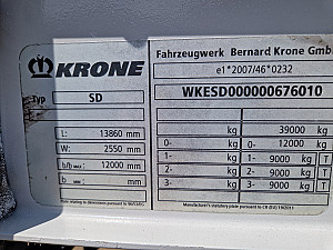 Krone SD alu oldalfalas Gabona certifikát Standard