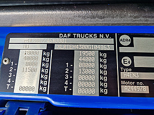 DAF XF 460 SSC EU6 Hidraulika