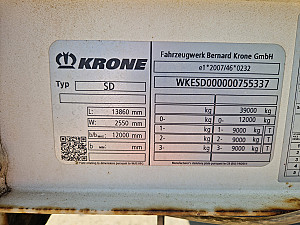 Krone SD Standard bogi XL code