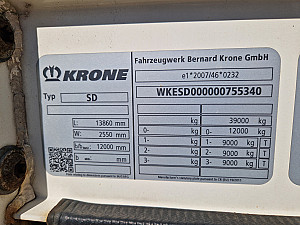 Krone SD Standard bogi XL code