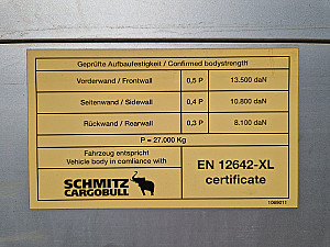 Schmitz Varios XL code ÚJ ponyva !!!!
