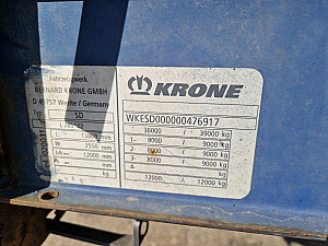 Krone SD LowDeck bogi XL code kiemelhető tető
