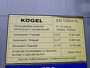 Kögel SN24 LowDeck bogi