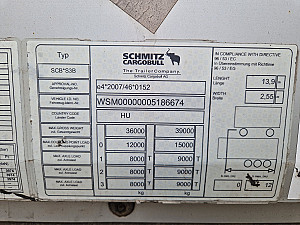 Schmitz SCB szigetelt alu doboz dupla bogi Varios