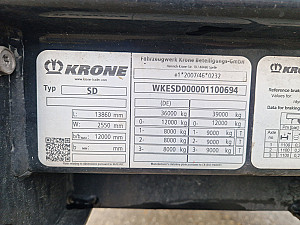 Krone SD mega bogi XL code