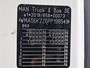 MAN TGX 18.510 Standard EU6