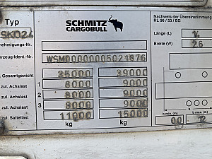 Schmitz Carrier Maxima 1300 raklaptartó horganyzott