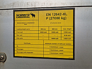 Schmitz SCB XL code dupla bogi Standard