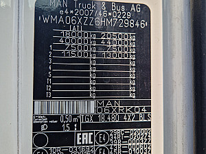 MAN TGX 18.480 Standard EU6 500 ekm!!!