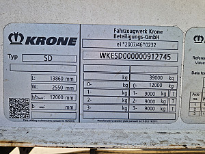 Krone SD bogi XL code Varios