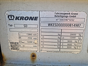 Krone SD mega XL code
